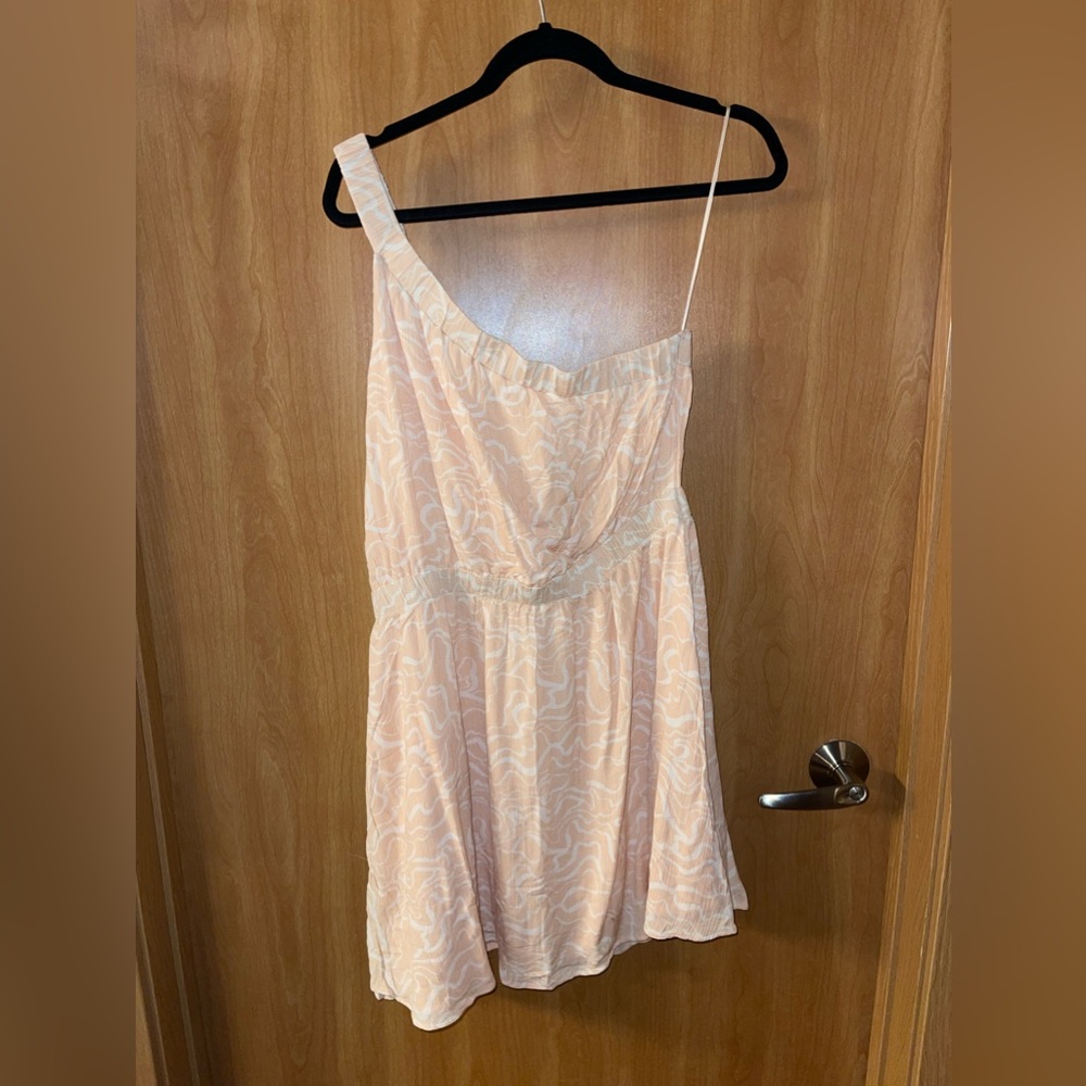 Abercrombie Peach One Shoulder Dress